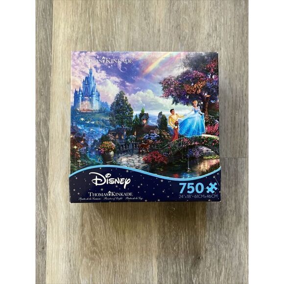 Thomas Kinkade Disney Cinderella Dancing In The Starlight 750 Piece Ceaco Puzzle - Picture 1 of 4